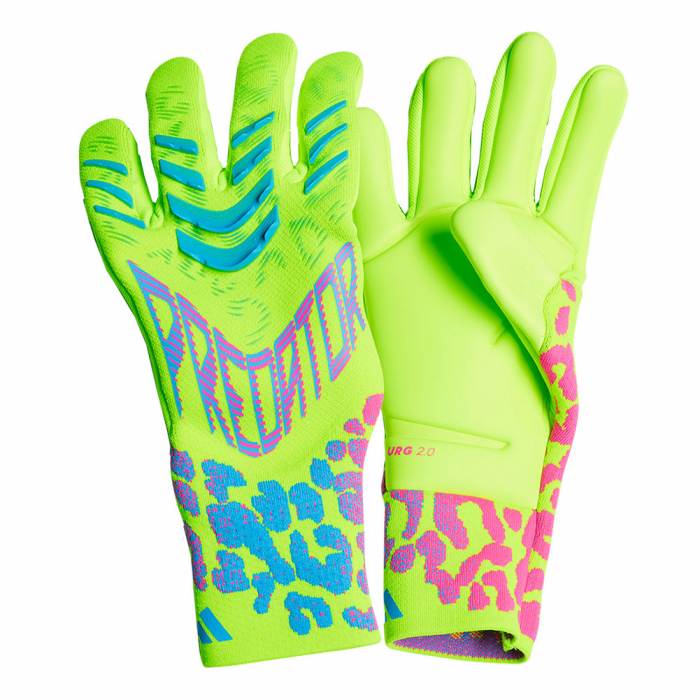 JN0242 adidas Predator Pro MYSTIC VICTORY Goalkeeper Gloves Lucid Lemon