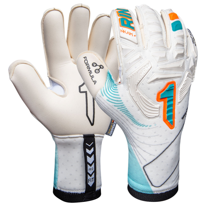 NKPP207 Rinat NKAM PRO Onana Goalkeeper Gloves White/Green Aqua