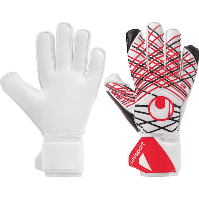 Uhlsport Classic Absolutgrip Goalkeeper Gloves WHITE/BLACK/RED