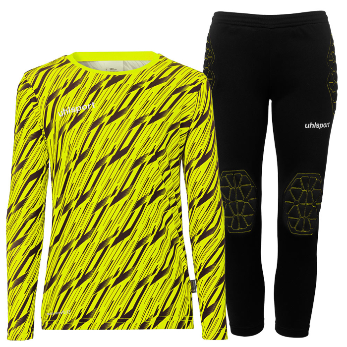 100531992 Uhlsport Progressive Goalkeeper Bundle Junior fluo yellow/black