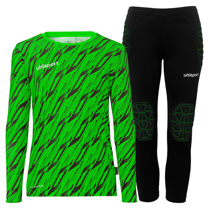 100531972 Uhlsport Progressive Goalkeeper Bundle Junior Green/Black