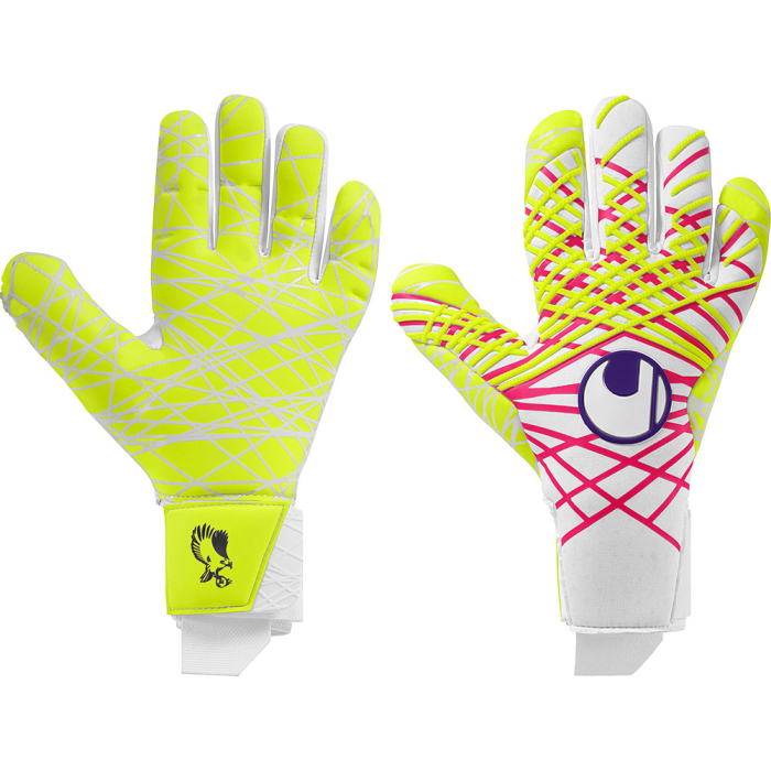 Uhlsport Prediction Ultragrip HN Maignan #374 Goalkeeper Gloves La vie en rose / yellow